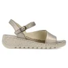 Discount WALK&FLY Sandalia piel confort hebilla mujer