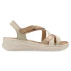 Outlet WALK&FLY Sandalia piel confort tiras mujer