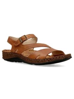 Outlet WALK&FLY Sandalia piel confort tiras mujer