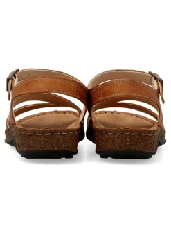 Outlet WALK&FLY Sandalia piel confort tiras mujer