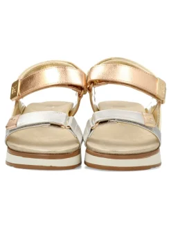 New XTI Sandalia casual confort multi metalizada
