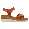 Clearance XTI Sandalia confort cuña efecto madera