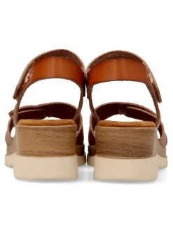 Clearance XTI Sandalia confort cuña efecto madera