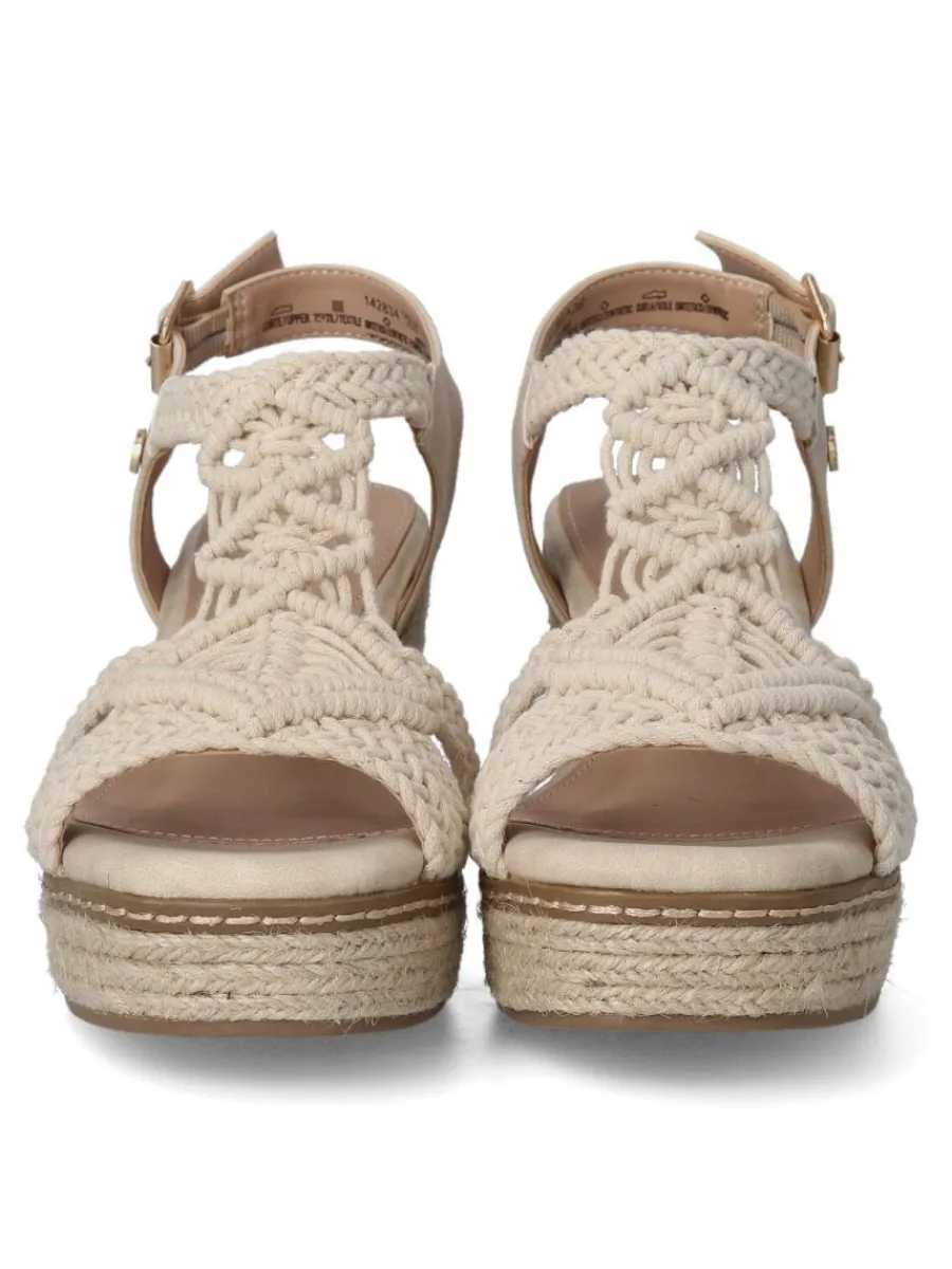 Clearance XTI Sandalia cuerda trenzada mujer