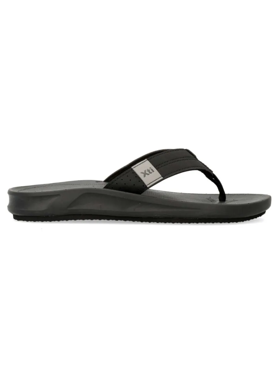 Best XTI Sandalia vegana negra confort