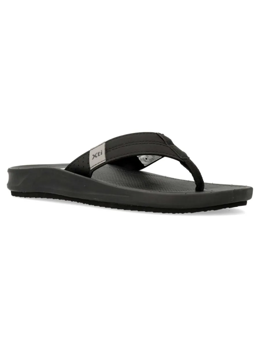 Best XTI Sandalia vegana negra confort