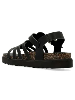 Best YOKONO Sandalia bio cangrejera piel negra