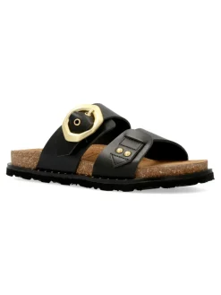 Fashion YOKONO Sandalia bio piel confort hebilla dorada