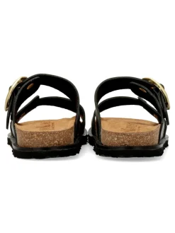 Fashion YOKONO Sandalia bio piel confort hebilla dorada