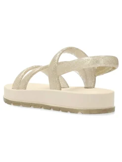 Clearance ZAXY Sandalia tiras doradas Glitter niña