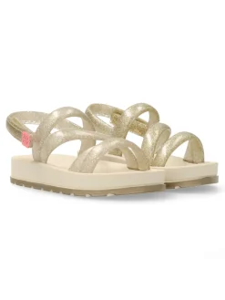 Clearance ZAXY Sandalia tiras doradas Glitter niña